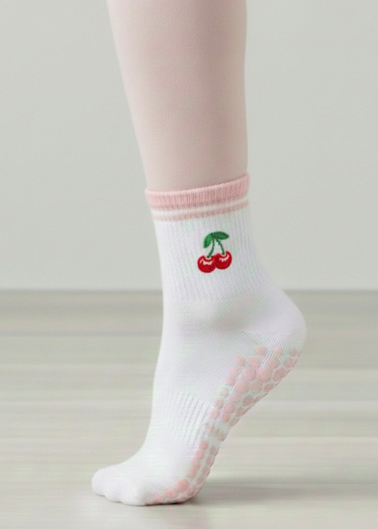 Studio Grip Sock - Cherry Swirl